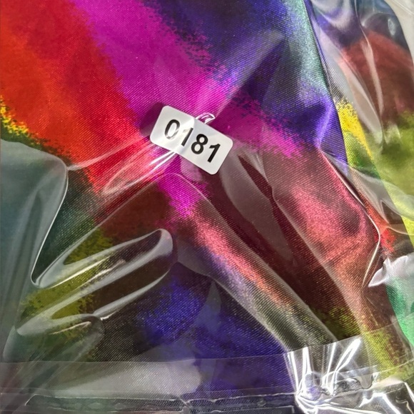 Vintage 80s Psychedelic Artsy Multicolor Bomber Jacket Power Gear OS - Picture 10 of 10